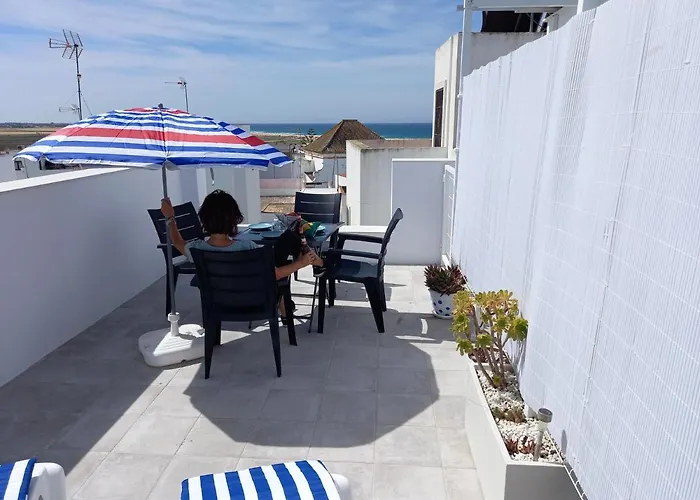 Сasa de vacaciones Casa El Cuartel With Private Seaview Rooftop Conil De La Frontera